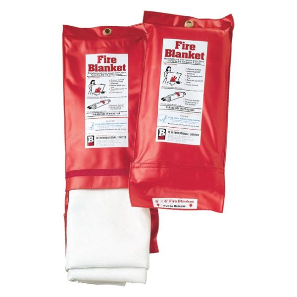 Blanket Fire 6x4' Fiberglass White Ea